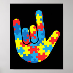 Love Sign Language Autism Gift Awareness Support 4