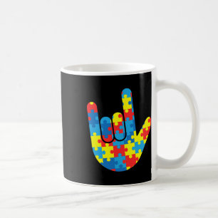 Love Sign Language Autism Gift Awareness Support 4 Coffee Mug