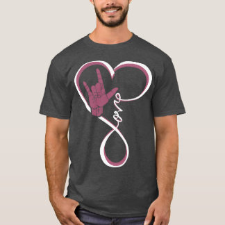 Love Sign language Heart T-Shirt