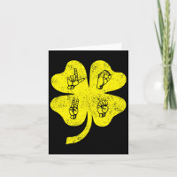 Love Sign Language St Patrick's Day Deaf Awareness