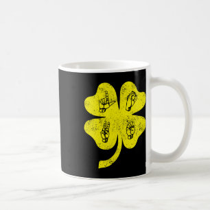 Love Sign Language St Patrick's Day Deaf Awareness Coffee Mug