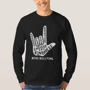 Love Sign Language Unity Day Orange Kids 2022 Anti T-Shirt
