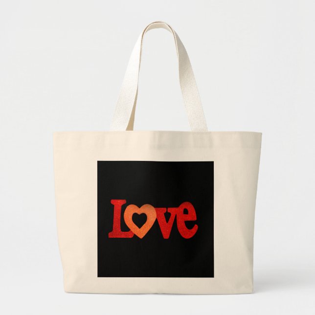 Love Sign Large Tote Bag (Front)