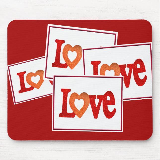 Love Sign Mouse Pad (Front)