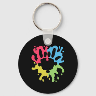 Love Sign Non-verbal Autism Support Awareness Puzz Key Ring