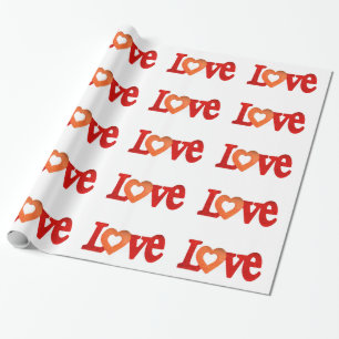 Love Sign Wrapping Paper