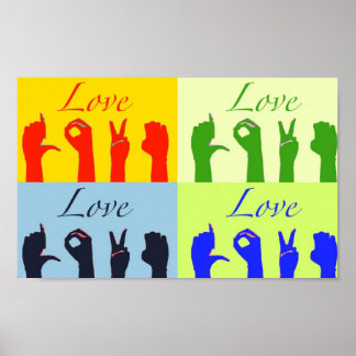 Love signs pop art