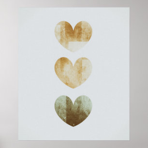 Love Simple Boho Drawings Boho Chic Aesthetic Bohe Poster