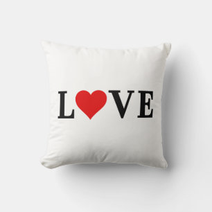 LOVE Simple Minimalist Elegant Cushion