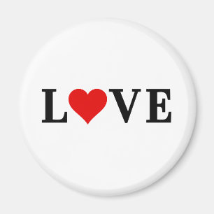 LOVE Simple Minimalist Elegant Magnet