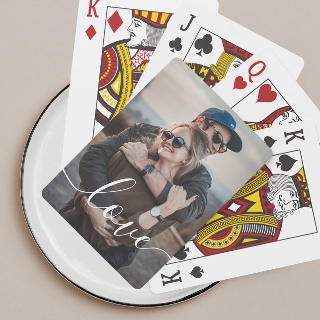 Love Simple Photo Playing Cards (Creator Uploaded)