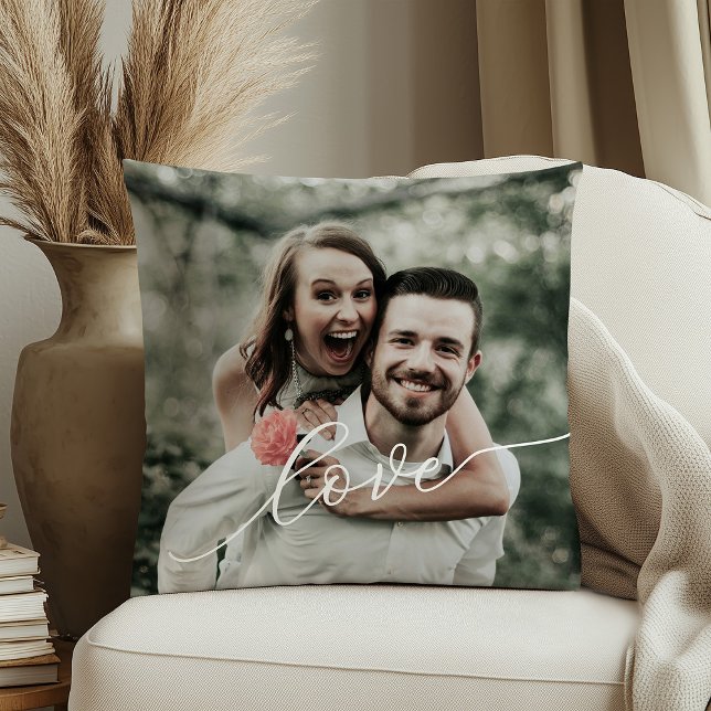 Love Simple Script Photo Cushion (Creator Uploaded)