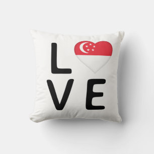 Love - Singapore Flag Cushion