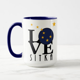 LOVE Sitka Alaska 15oz Mug