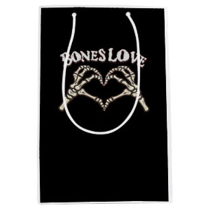 Love Skeleton Hand Classic Look Medium Gift Bag
