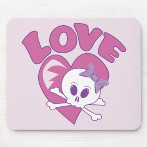 Love Skull Mouse Pad