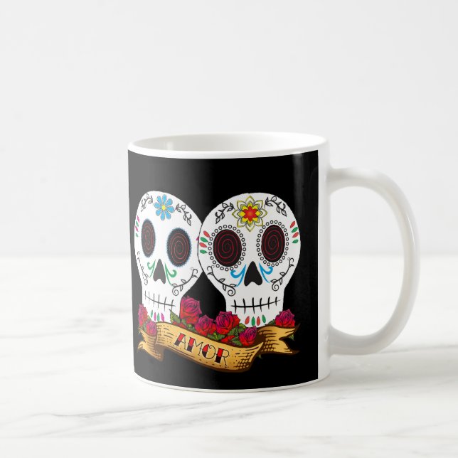 Love Skulls "Amor" Coffee Mug (Right)