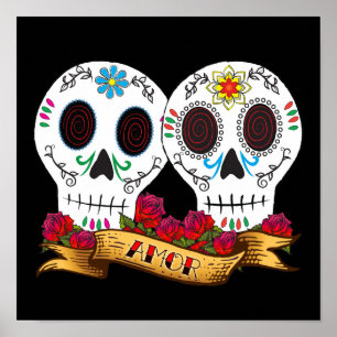 Love Skulls "Amor" Poster
