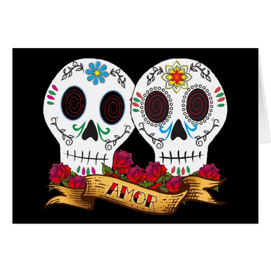 Love Skulls Card