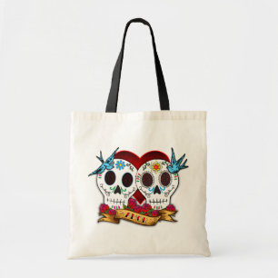 Love Skulls with Bluebirds Bag