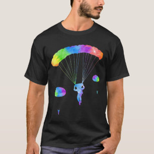 Love Skydiving Fun Parachute Dk T-Shirt