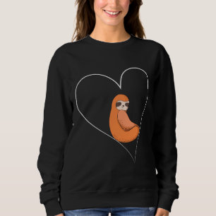 Love Sloth Being Lazy Avoid Activities Sloth Anima Sweatshirt