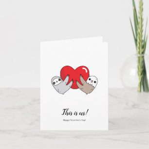 Love Sloths Valentine's Day Card
