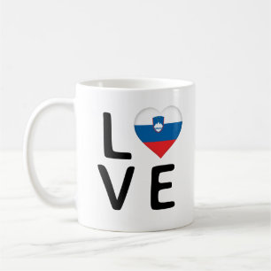 Love - Slovenia Flag Coffee Mug