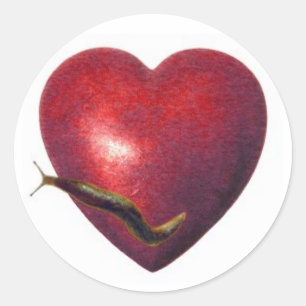 Love Slug Classic Round Sticker