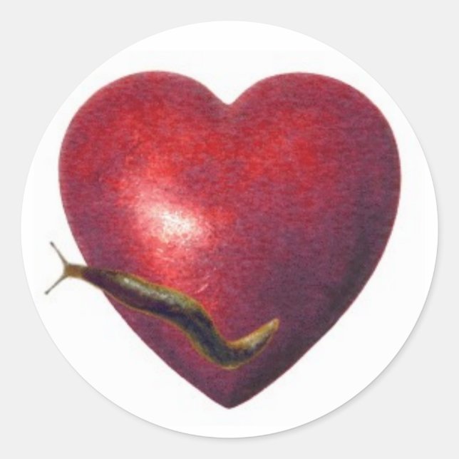 Love Slug Classic Round Sticker (Front)