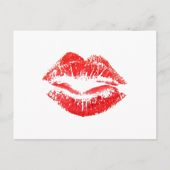 Love, Smooches, Kisses, Lips Postcard (Front)