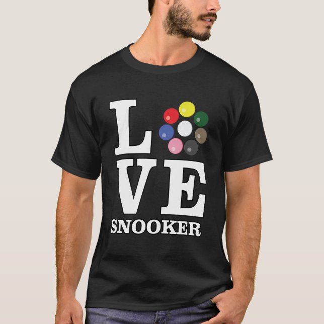Love Snooker  T-Shirt (Front)