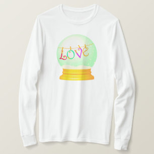 Love snow globe cute boho colourful T-Shirt