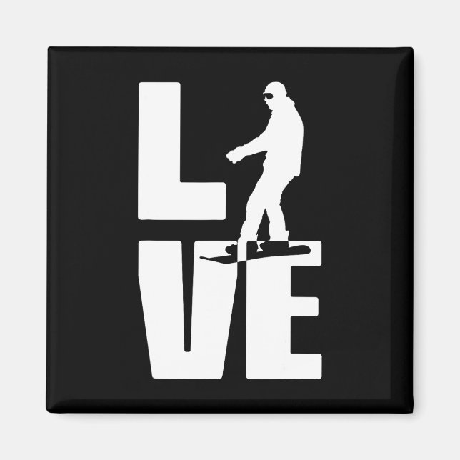 Love Snowboarding  Magnet (Front)