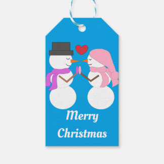 Love & Snowpeople: Blue-green Gift Tags