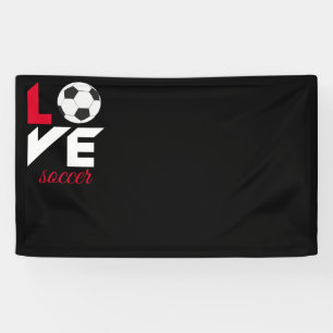 Love soccer banner