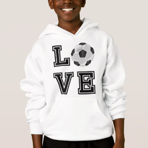 Love Soccer  - Black Letters 