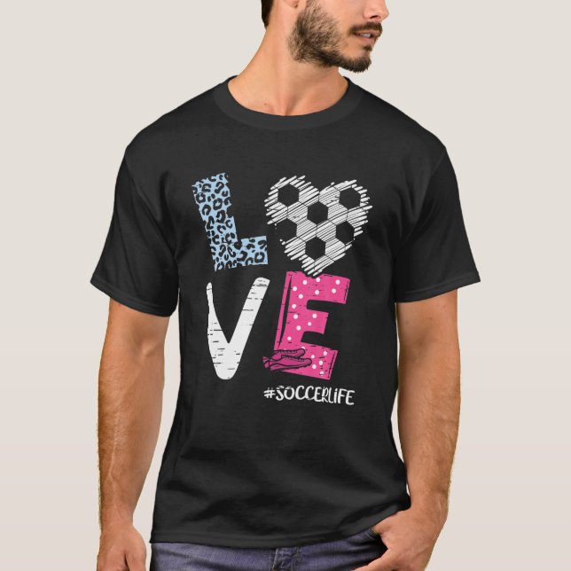 Love Soccer Coach Player Soccer Life Teen Girls Wo T-Shirt (Front)