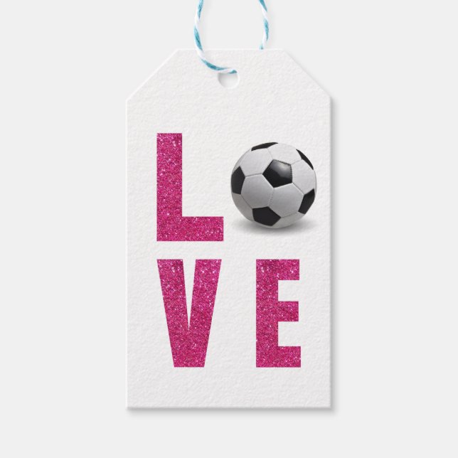 Love Soccer Gift Tags (Front)