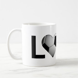 Love Soccer Mug (Soccer Ball Heart)