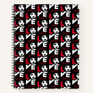 Love soccer notebook