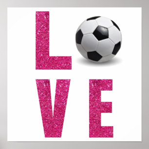 Love Soccer Poster