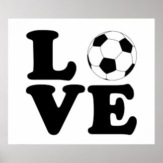 Love Soccer print / poster