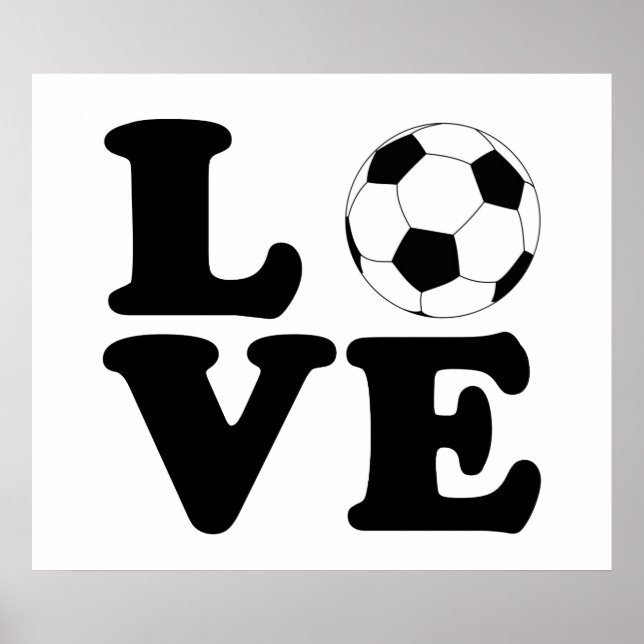 Love Soccer print / poster (Front)
