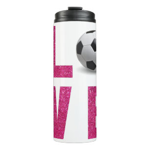 Love Soccer Thermal Tumbler
