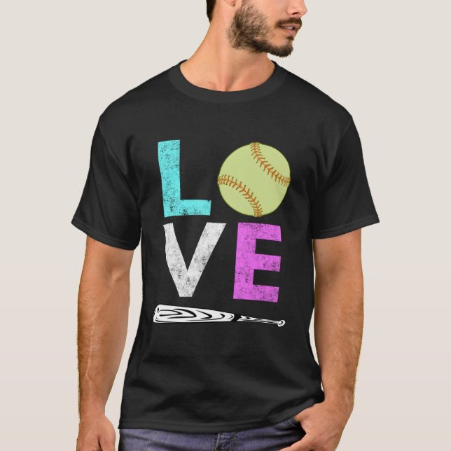 Love Softball Best T-Shirt (Front)