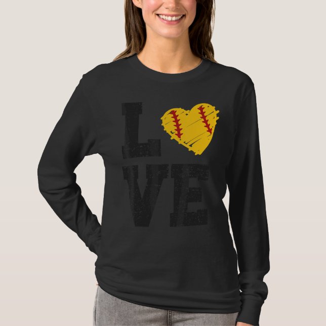 Love Softball T-Shirt (Front)