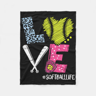 Love Softll Coach Player Softll Life Teen Girls Wo Fleece Blanket