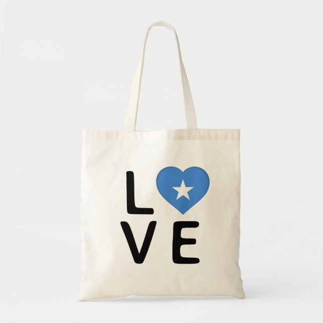 Love - Somalia Flag Tote Bag (Front)