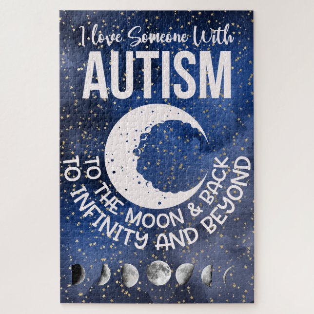 Love Someone with Autism Jigsaw Puzzle (Vertical)